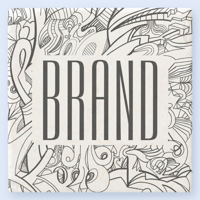 Your Business or Brand & Original Artwork Stone Coaster (Creator Uploaded)