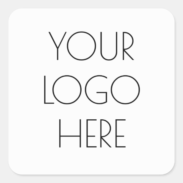 Your Business Or Company Logo Square Sticker (Front)