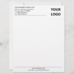 Your Business Personalized Letterhead Template<br><div class="desc">Custom Font and Colours - Simple Personalized Business Letterhead with Logo - Add Your Logo - Image or QR Code - Photo / Business Name - Company / Address - Contact Information / more - Resize and move or remove and add elements / image with Customization tool - Choose font...</div>