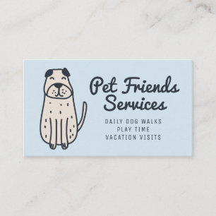 Your Business   Pet Services Business Card