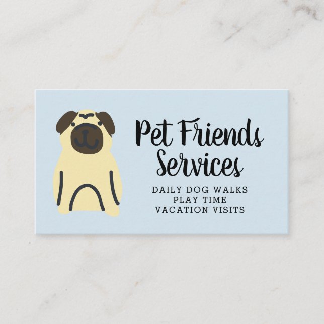 Your Business | Pet Services Business Card (Front)