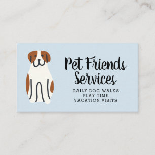 Your Business   Pet Services Business Card