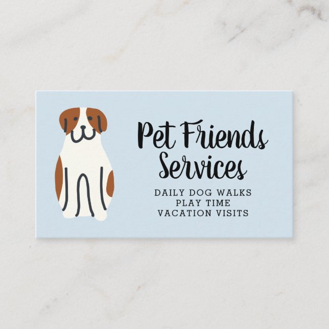 Your Business | Pet Services Business Card (Front)