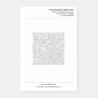 Your Business Post-it® Notes Template with QR Code