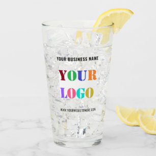 Your Business Promotional Branded Glass Example
