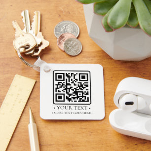 Your Business QR Code Keychain