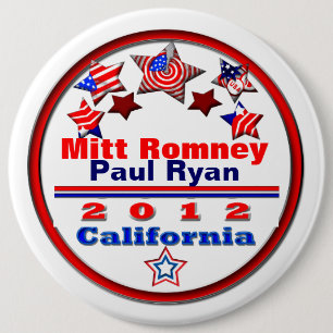 Your Candidate California 6 Inch Round Button