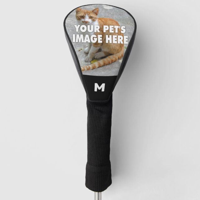 Your Cat Photo Golf Head Cover (Front)