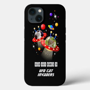 Your Cats in an Alien Spaceship UFO Sci Fi Film Ca iPhone 13 Case
