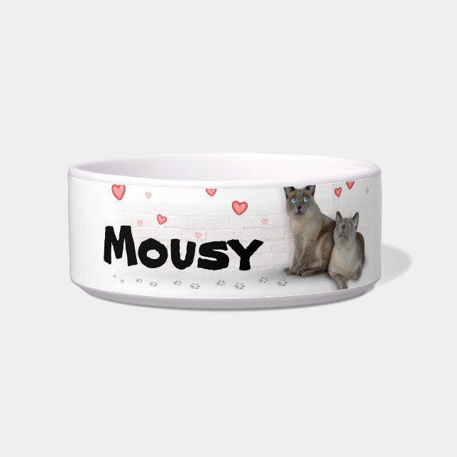 Your Cat's Name Bowl (Left)
