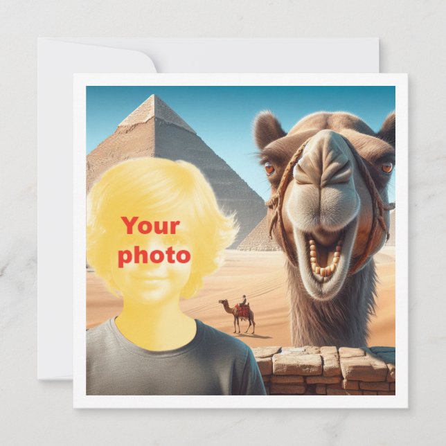 Your child as a world traveller, Camel card (Front)