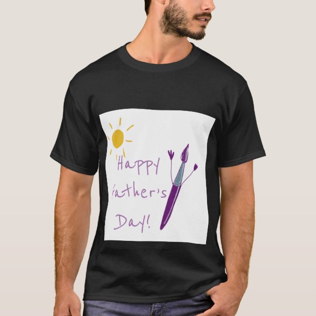 Your Child’s Artwork For Dad On A T-Shirt (Front)