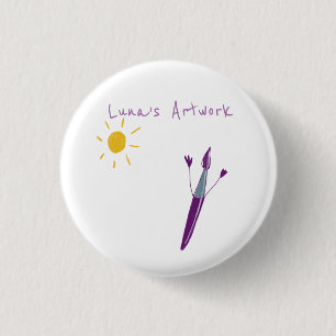 Your Child’s Artwork On A Button