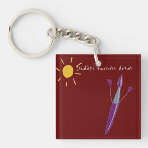 Your Child’s Artwork On A Keychain