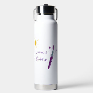 Your Child’s Artwork  Water Bottle