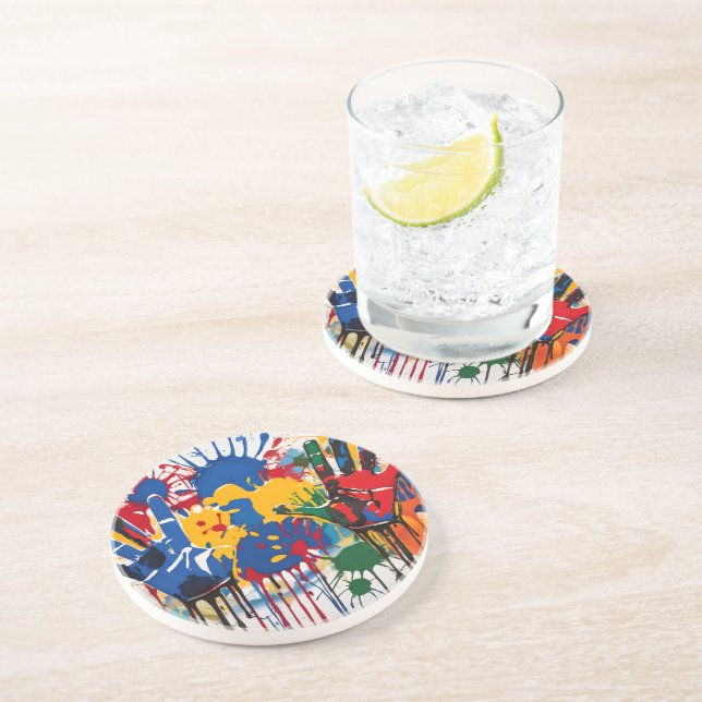 Your Childs Artwork One Of A Kind Personalized Coaster (Side)