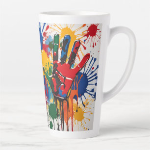 Your Childs Artwork One Of A Kind Personalized Latte Mug