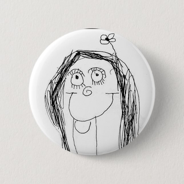 Your Child's Drawing - Mother's Day Gift 2 Inch Round Button (Front)