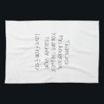 Your Child's Message Handwriting Teacher Gift Kitchen Towel<br><div class="desc">Take a picture of your child's handwriting and upload,  gift to their teacher.

Can be fully customized to suit your needs.
© Gorjo Designs. Made for you via the Zazzle platform.

// Need help customizing your design? Got other ideas? Feel free to contact me (Zoe) directly.</div>