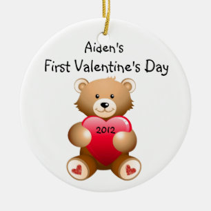 Your Child's Name First Valentine's Day Ornament