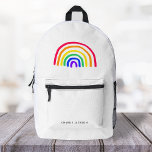 Your Child's Own Artwork | Upload Kids Drawing Printed Backpack<br><div class="desc">Upload your child's artwork, painting or drawing using this easy and versatile template! A wonderfully personal, personalised gift! Simply upload your son or daughter's drawings or painting by taking a photo or scanning to your computer to make a truly unique and personal design! An adorable choice for proud parents and...</div>