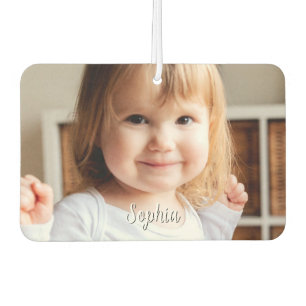Your Child's Photo & Script Name Air Freshener