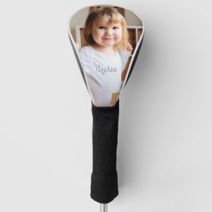 Your Child's Photo & Script Name Golf Head Cover