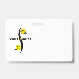 your choice badge