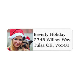 Your Christmas Photo Return Address Label
