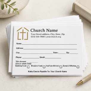 Your Church Tithes Offering Template Envelope