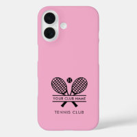 Your Club Name Tennis Team Pink Custom