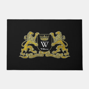 Your Coat of Arms Monogram and Colour Doormat