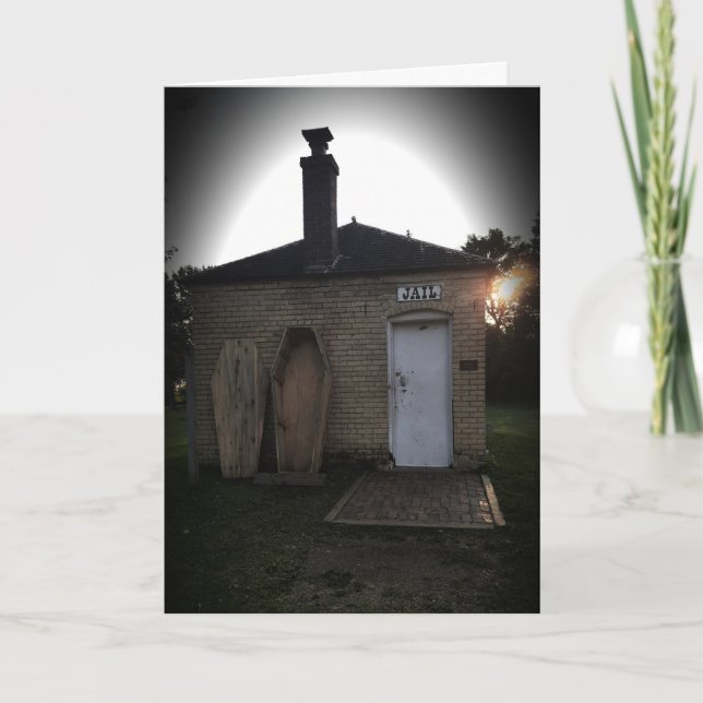 “Your Coffin Awaits" Hallowe’en Card (Front)