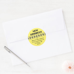 Your Colour Choice! New Address Stickers