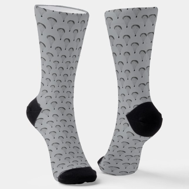 Your Colour Choice - Paraglider Theme Patterned Socks (Angled)