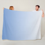 Your Colour with White Ombre Fade Gradient Fleece Blanket<br><div class="desc">Designed by Carrie Fink.  Printed and shipped by Zazzle or their partners.</div>
