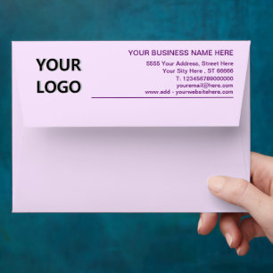Your Colours Font Logo Name Address Info Envelope