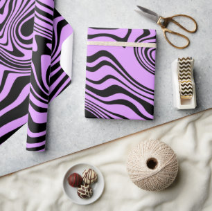 Your Colours Gift Wrapping Paper Purple Waves