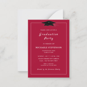 Your Colours Modern Design Grad Party Invitations