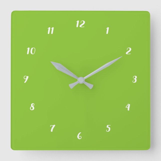 Your Colours Numbers Font Personalized Wall Clock (Front)
