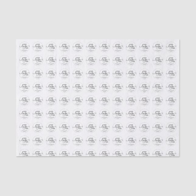 Your Company Business Logo Promotional Wrapping Ti Tissue Paper (Front)