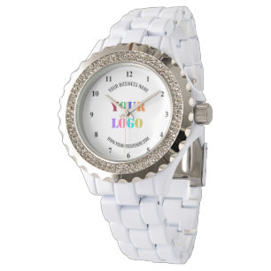 Your Company Logo and Custom Text Business Watch