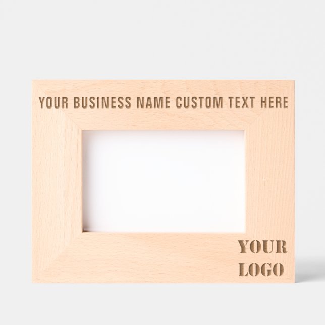 Your Company Logo and Custom Text Etched Frames (Front)
