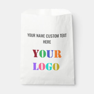Your Company Logo and Custom Text Favour Bags