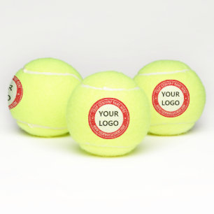 Your Company Logo and Custom Text Tennis Balls