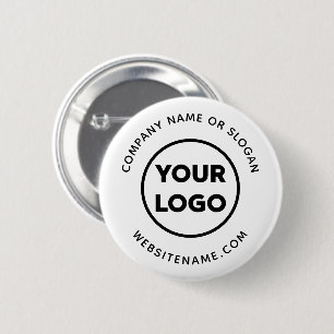 Your Company Logo and Text Corporate Swag 2 Inch Round Button