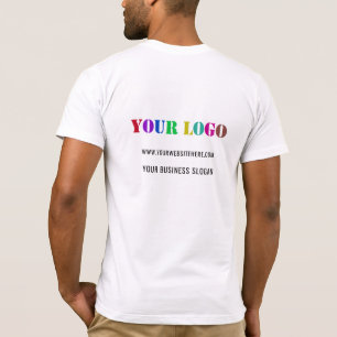 Your Company Logo and Text T-Shirt Example