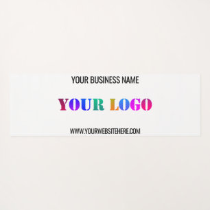 Your Company Logo and Text Yoga Mat Example