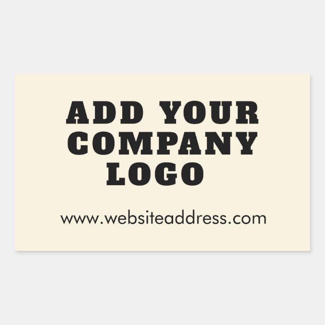 Your Company Logo Business Owner Sticker (Front)