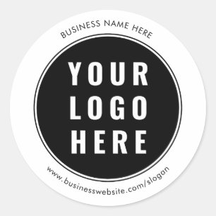 Your Company Logo Business Promotional Custom Classic Round Sticker